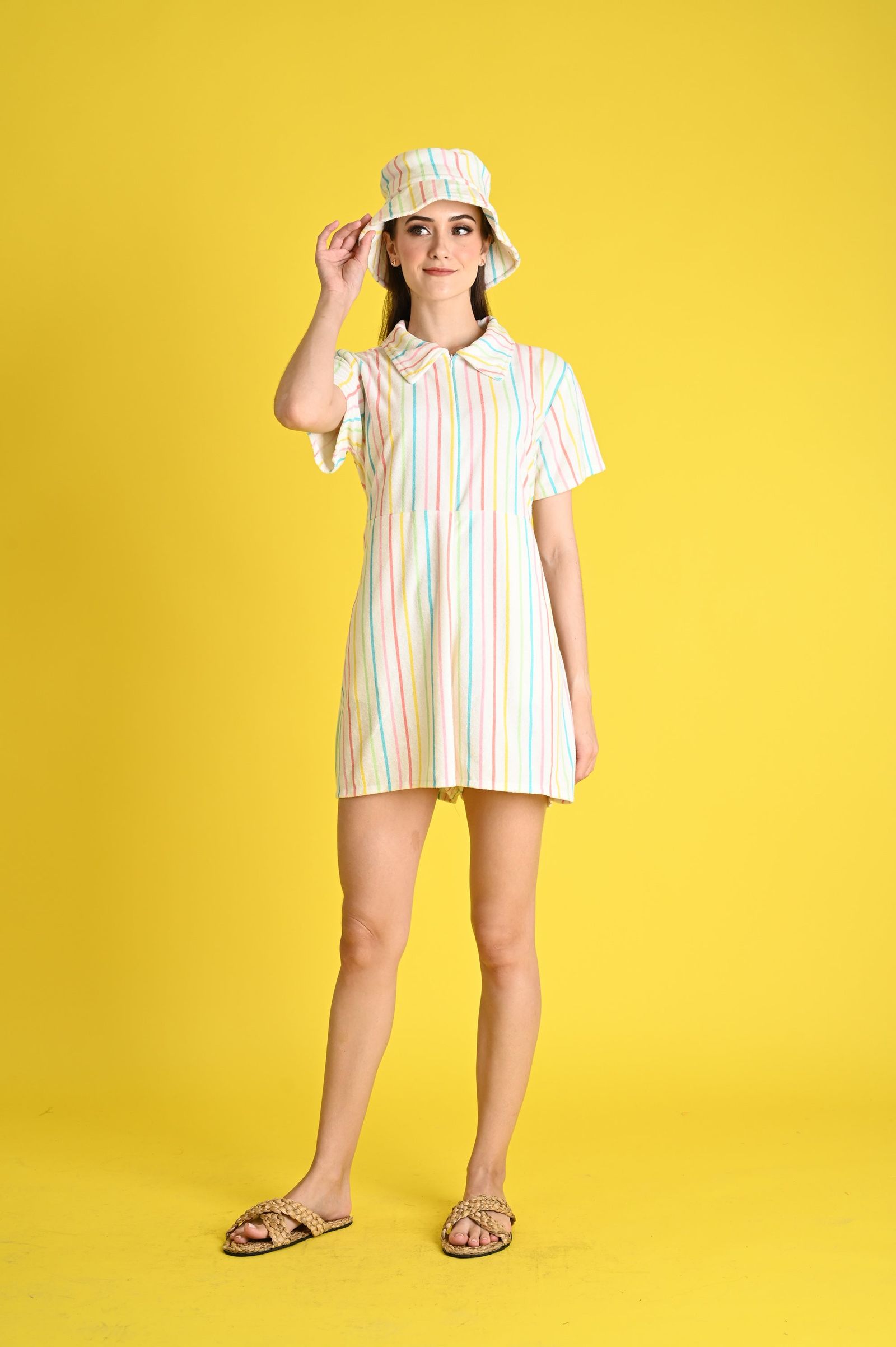 Swim 2023: Salisbury Towelette Romper with Bucket Hat