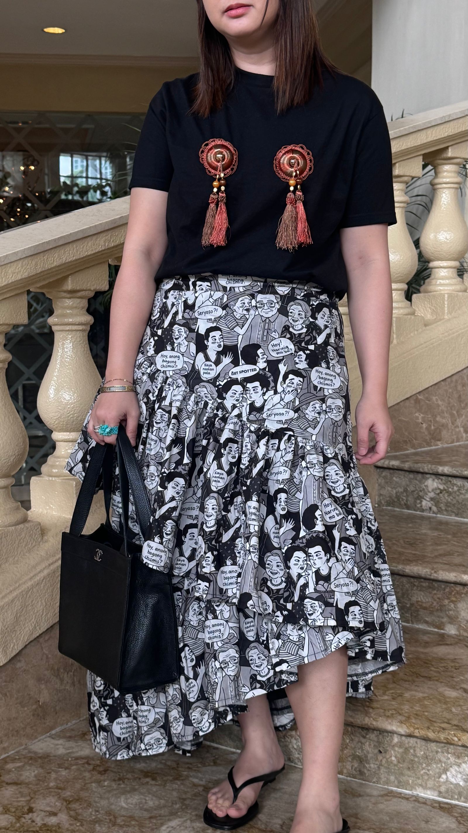 MNL EMGEE by Get Spotted: Artist Series Marites Skirt