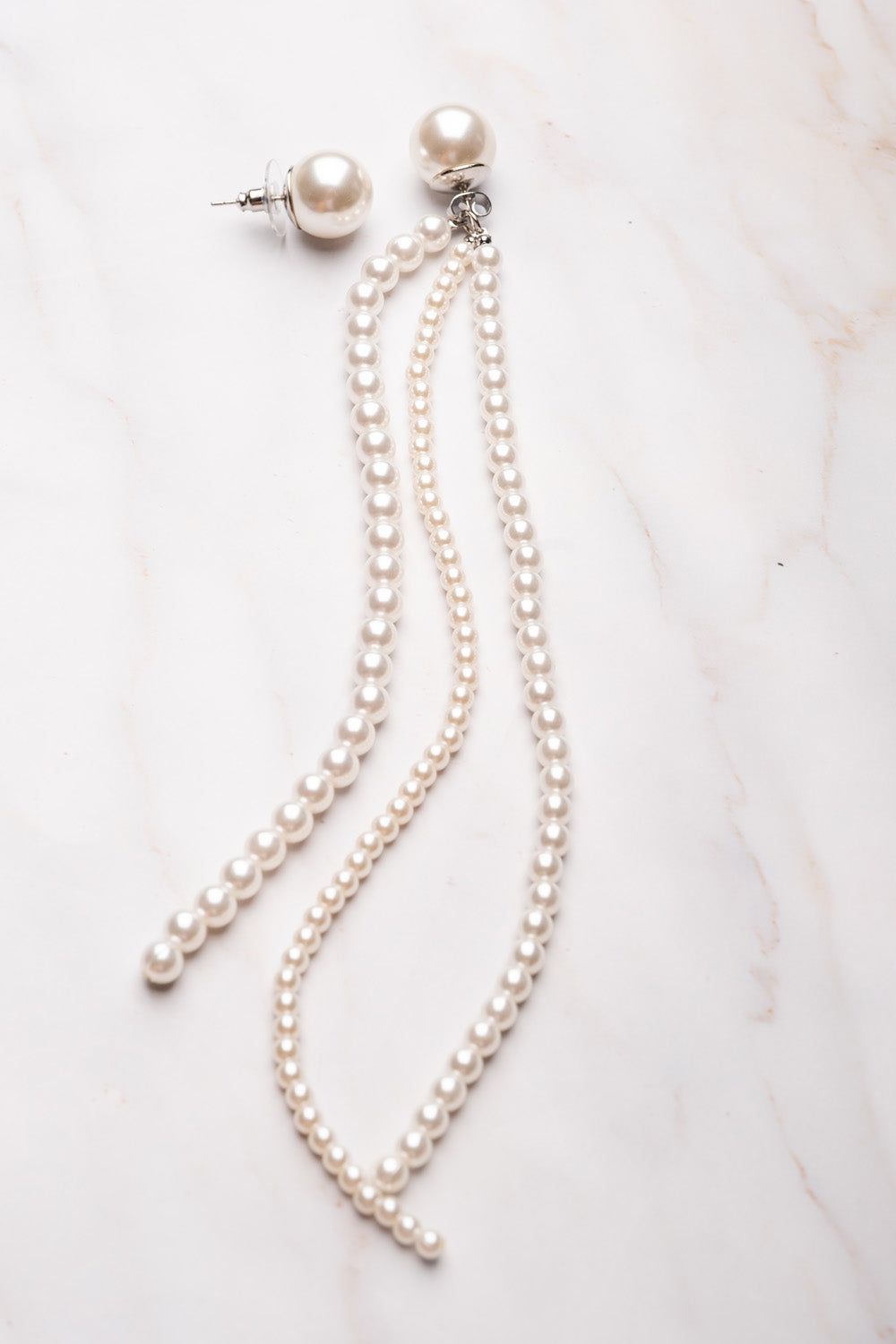 What If I Told You Mismatched Pearl Earrings