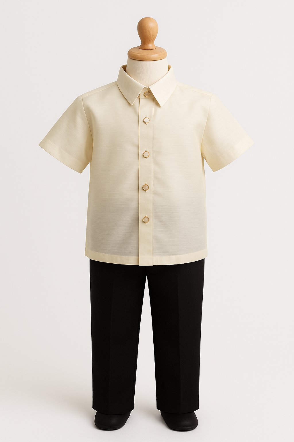 MNL EMGEE by Get Spotted: Plain Barong for Little Boys