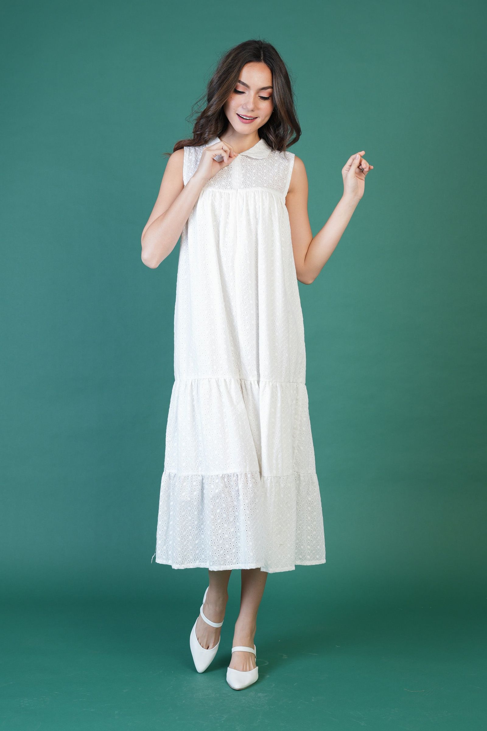 GET SPOTTED SHOP STOCKS  Jenny Whites Collection: Alexa Premium Eyelet Dress