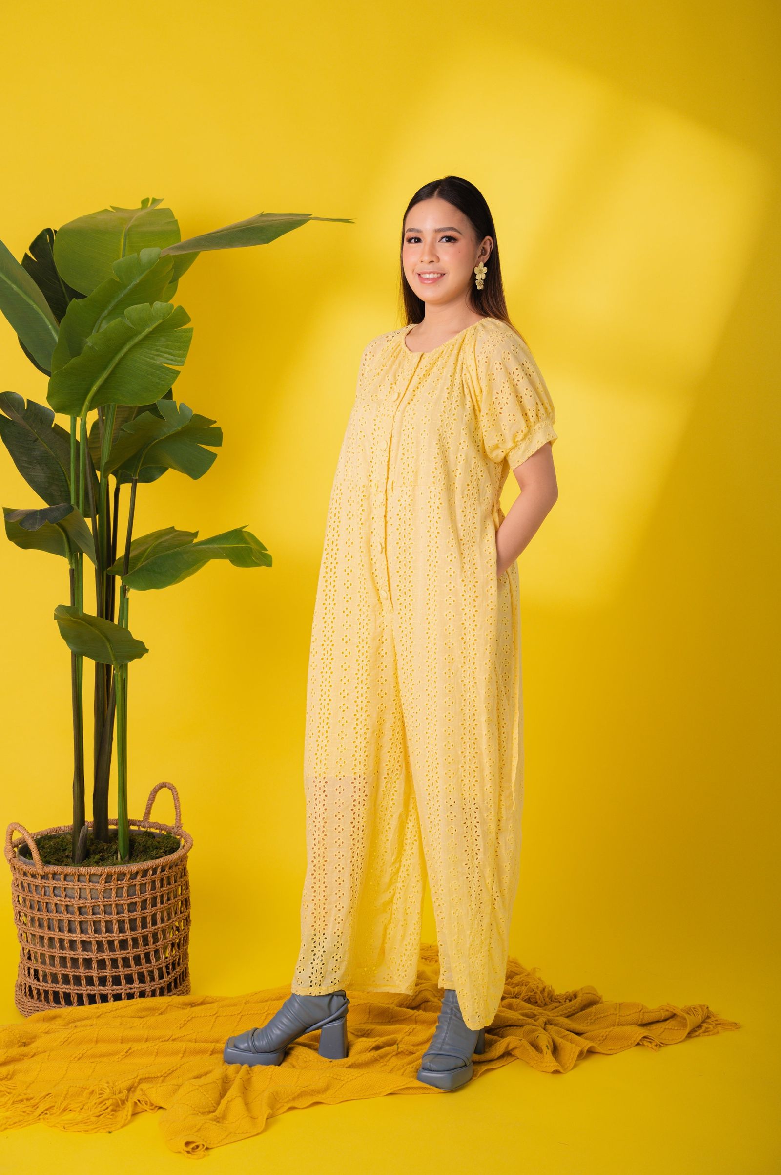 GET SPOTTED SHOP STOCKS Jenny Eyelet 4: Mary Jane Premium Eyelet Jumpsuit