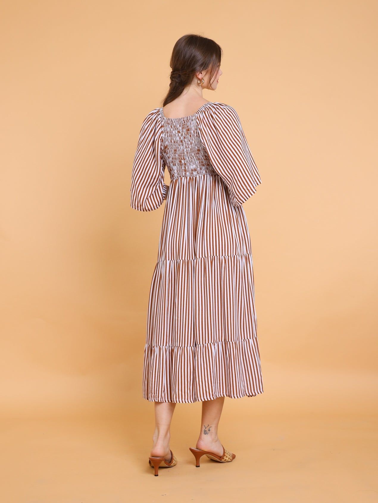 GET SPOTTED SHOP STOCKS Brown Collection: Ladonna Maxi Dress