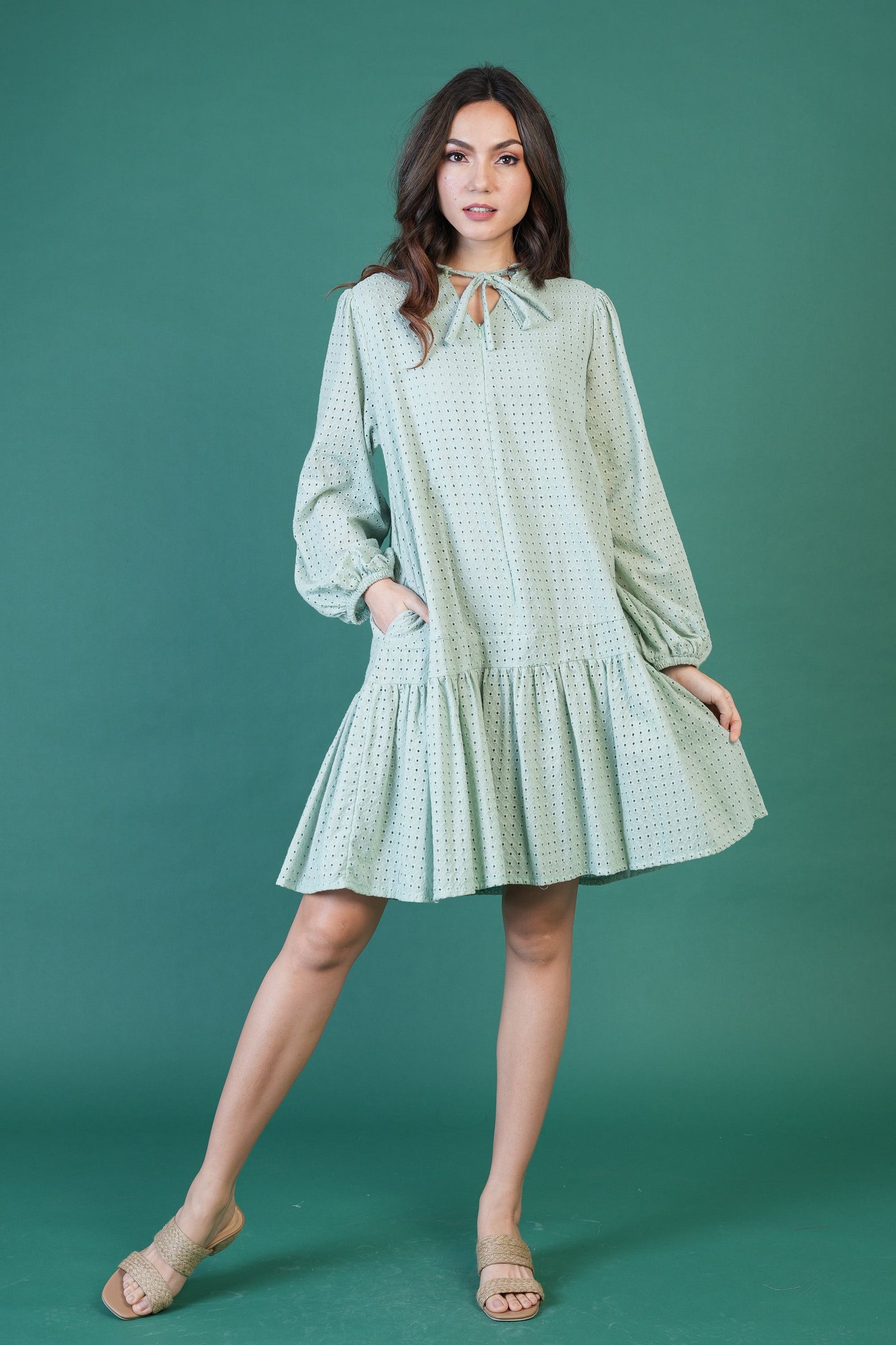 GET SPOTTED SHOP STOCKS Jenny Hues of Summer: NEW Arya Premium Eyelet Dress