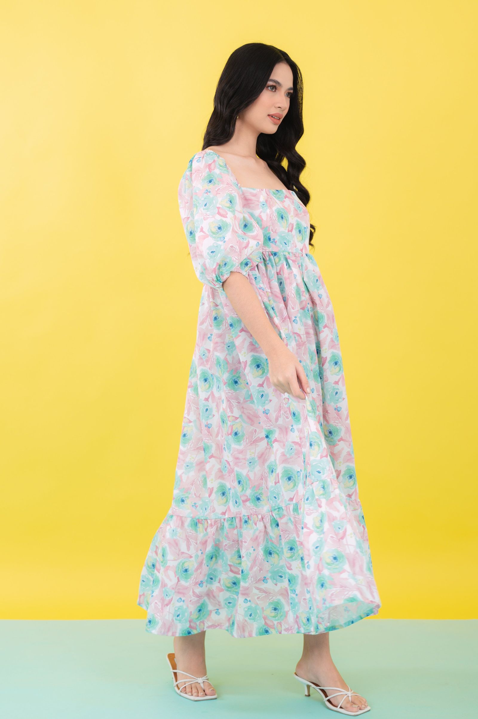 GS Summer: Cassandra in Floral Mint (Limited)