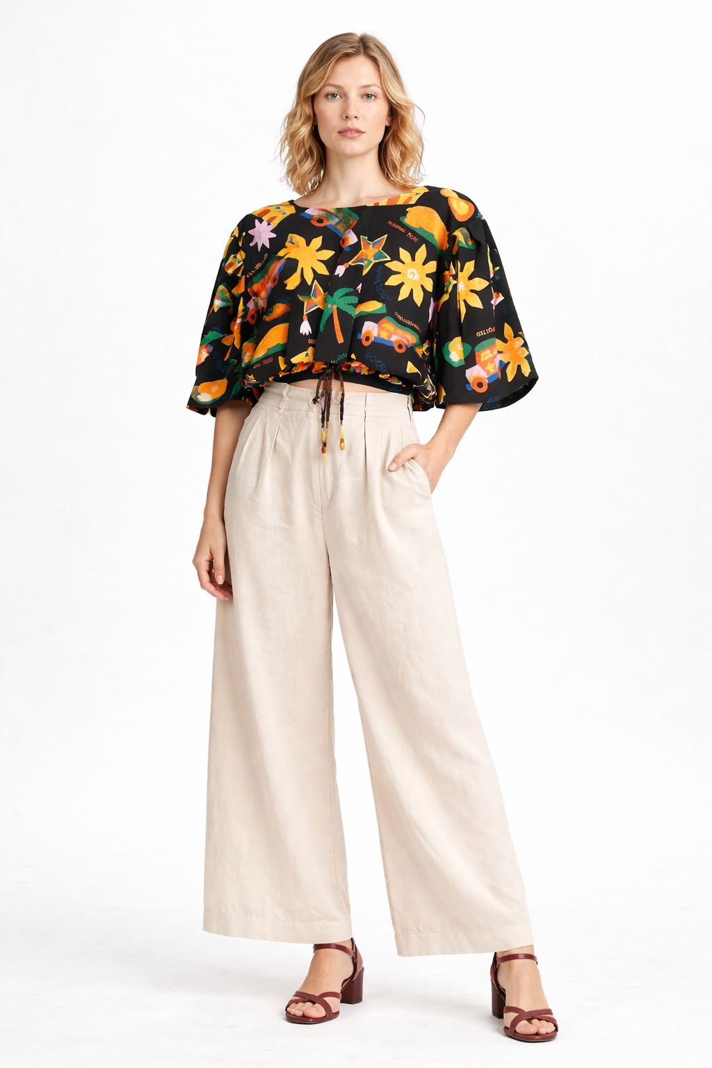 MNL EMGEE by Get Spotted: Gabriela Top in Paskong Pinoy Print