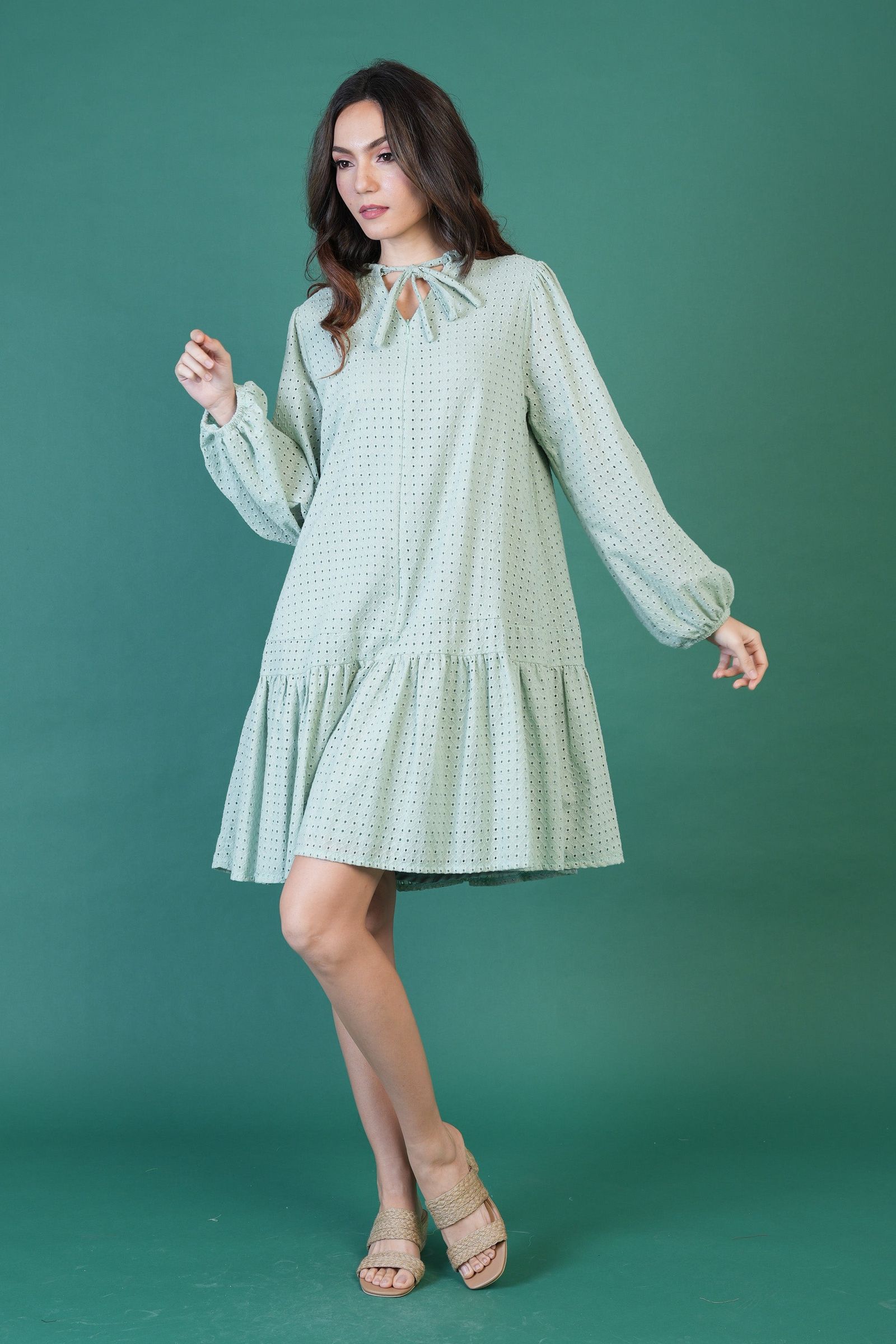 GET SPOTTED SHOP STOCKS Jenny Hues of Summer: Arya Premium Eyelet Dress