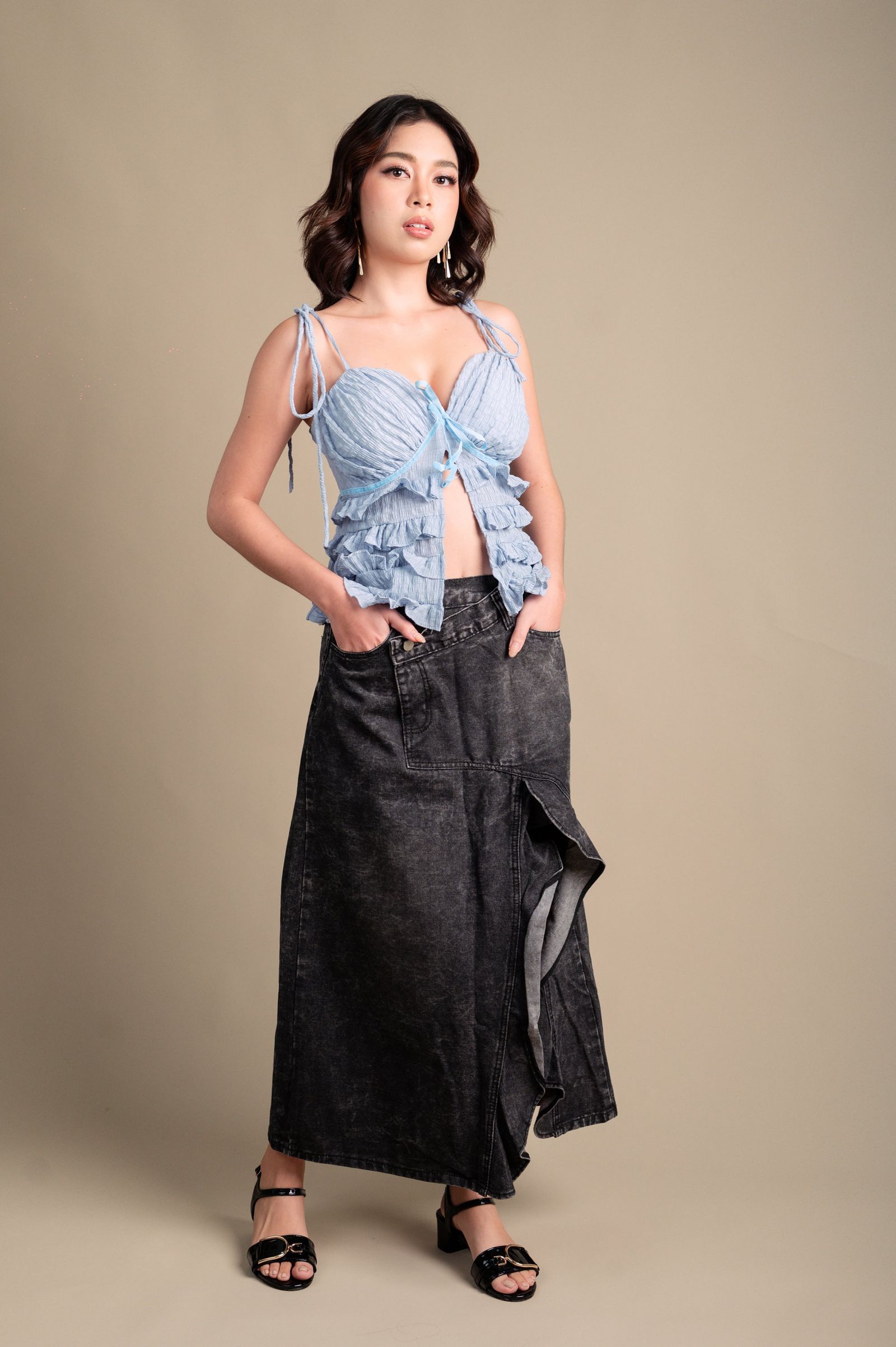 Zen Casuals: Sora Denim Skirt