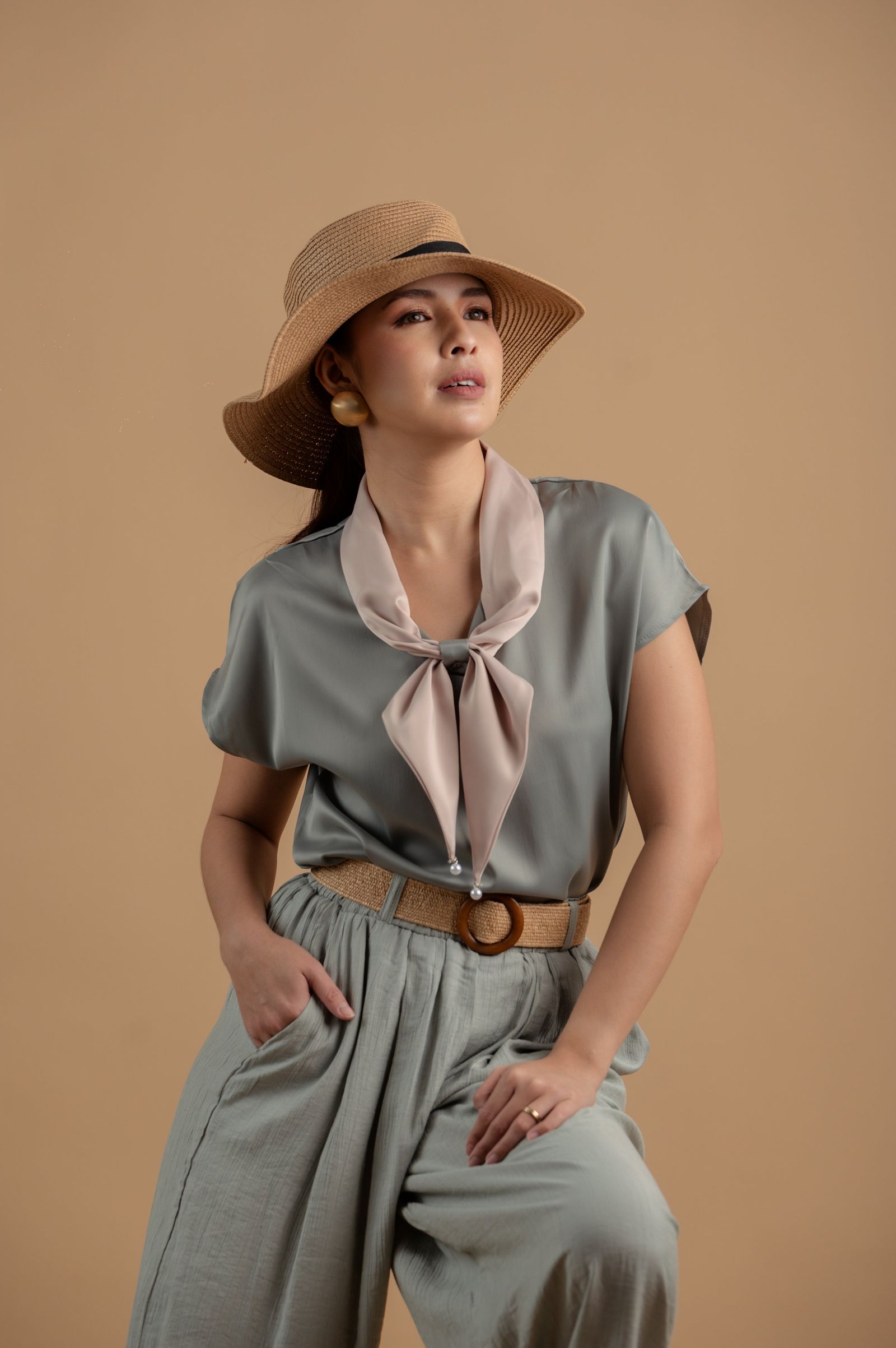 After Six Collection: Salome Scarf Top