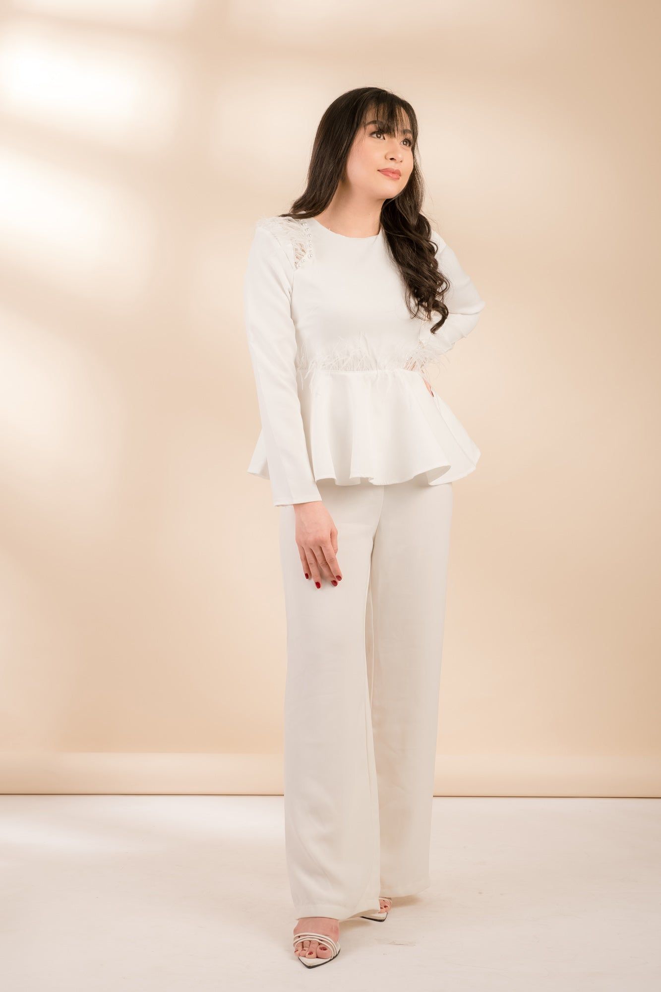 Putti Top with Feathers