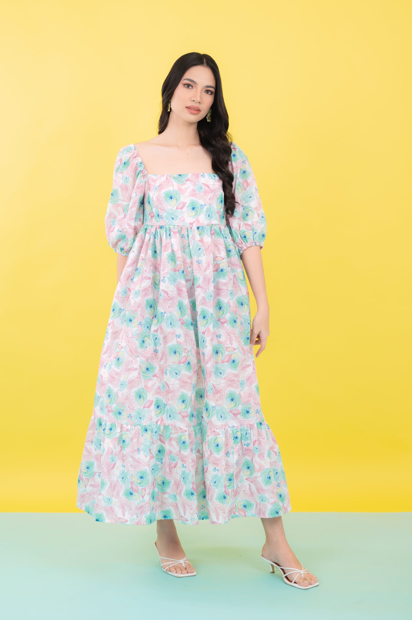 GS Summer: Cassandra in Floral Mint (Limited)