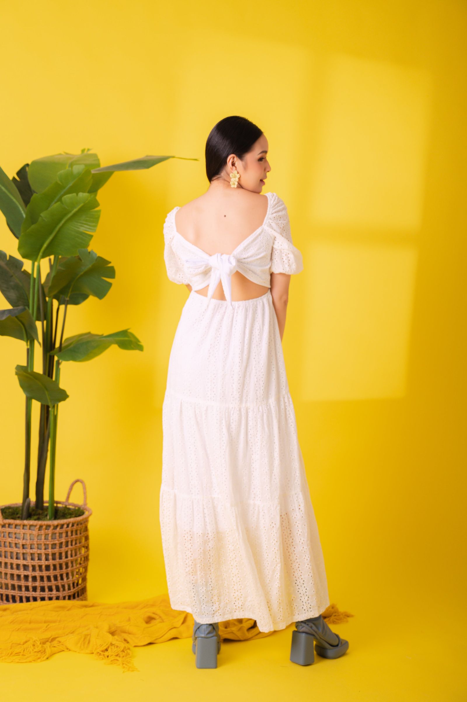 GET SPOTTED SHOP STOCKS Jenny Eyelet 3: Lara Premium Eyelet Dress
