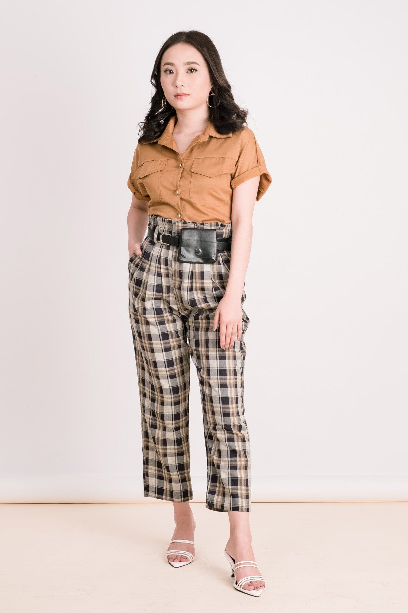 Femme Pants with Belt Bag