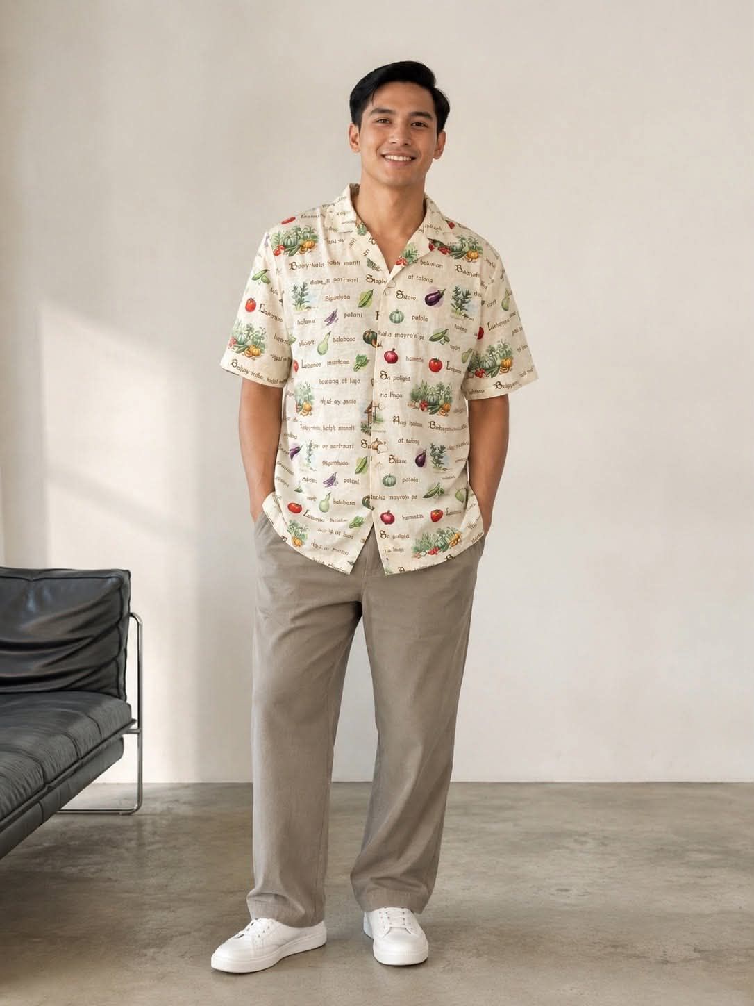 MNL EMGEE by Get Spotted : Artist Series Isagani Butttodown in Bahay Kubo Print for Kids