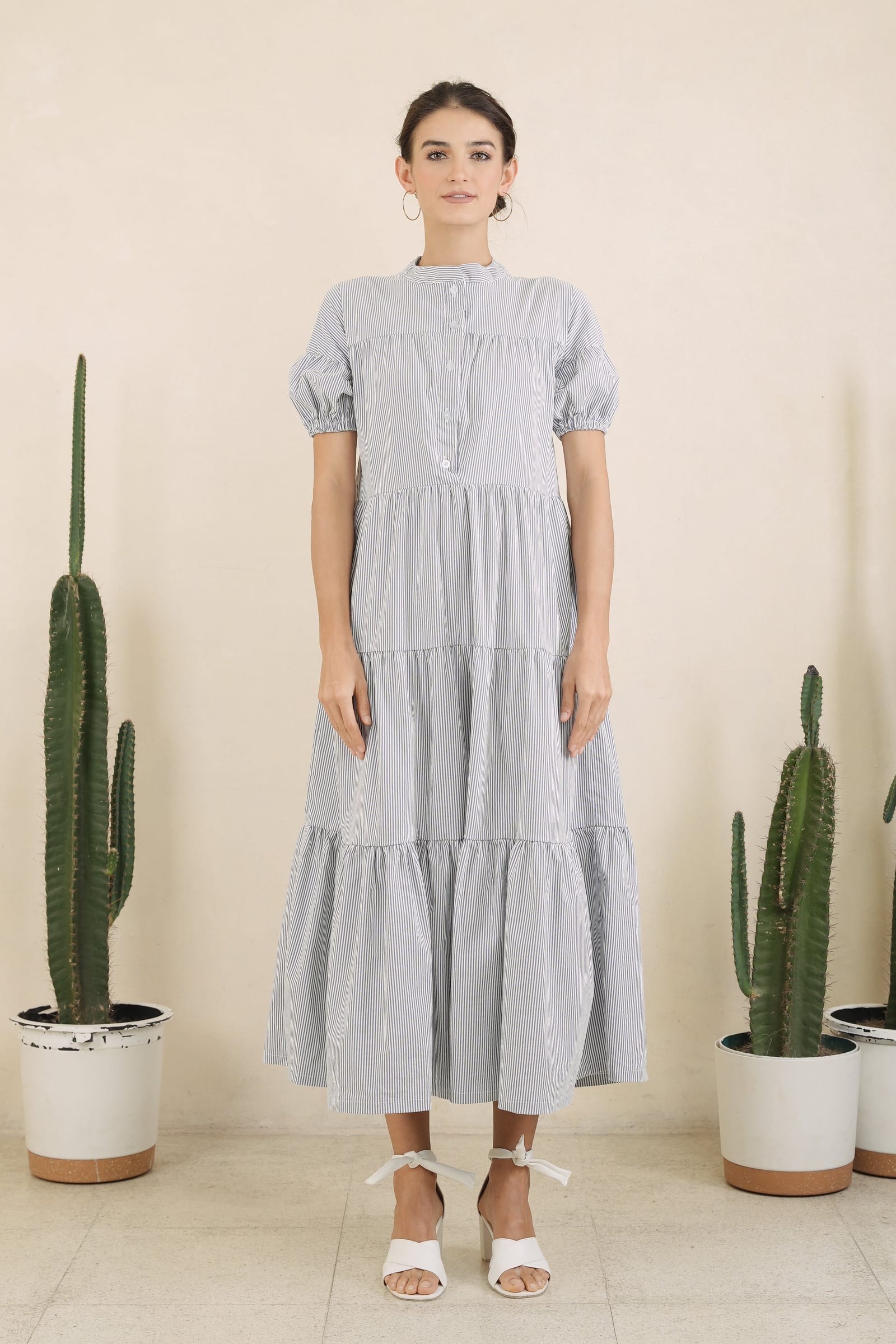 GET SPOTTED SHOP STOCKS GS Holiday: Jasmine Maxi Dress in Plain Woven Red
