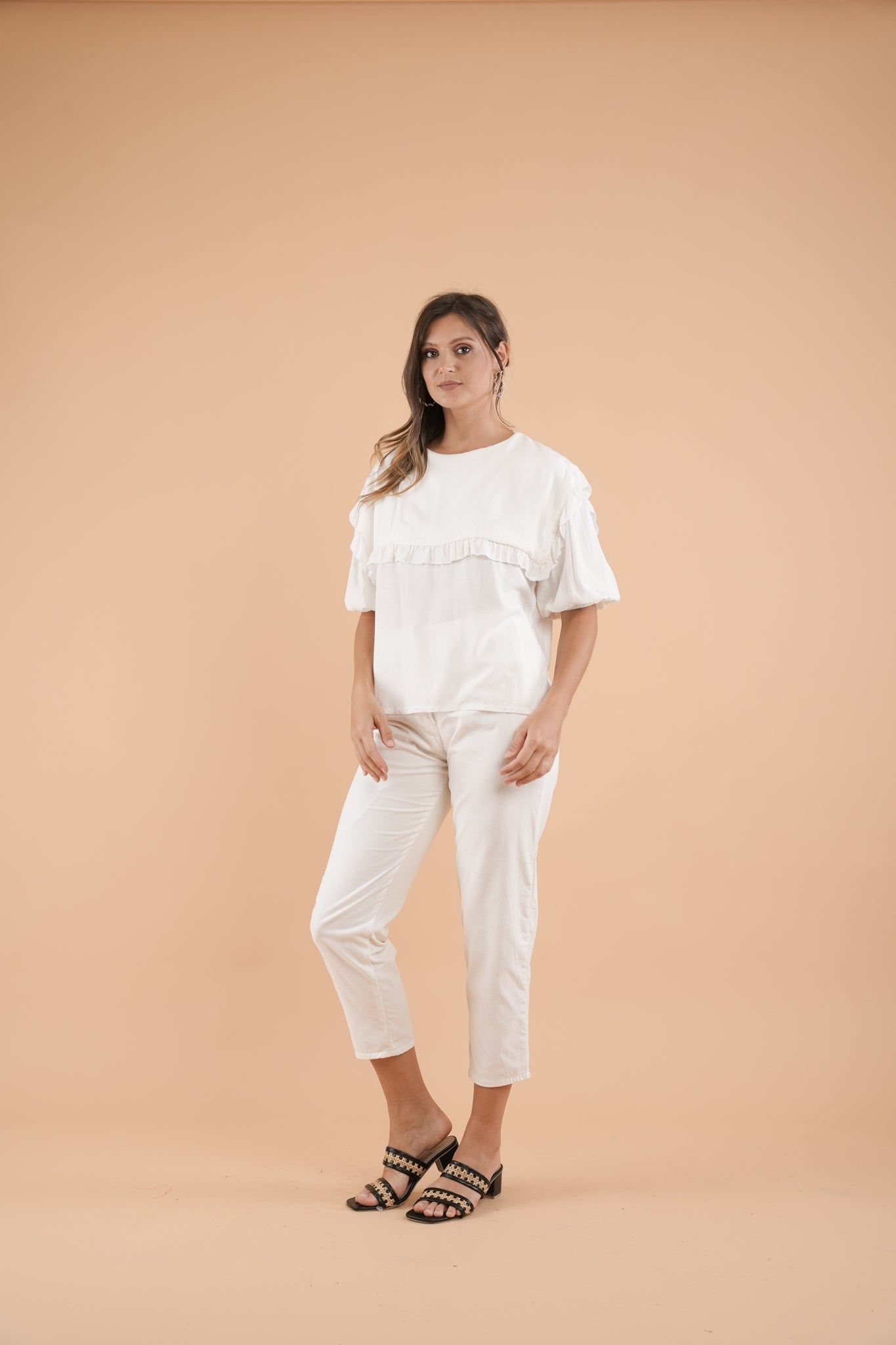 GET SPOTTED SHOP STOCKS Mix and Match Bottoms: Gianna Square Collared Top