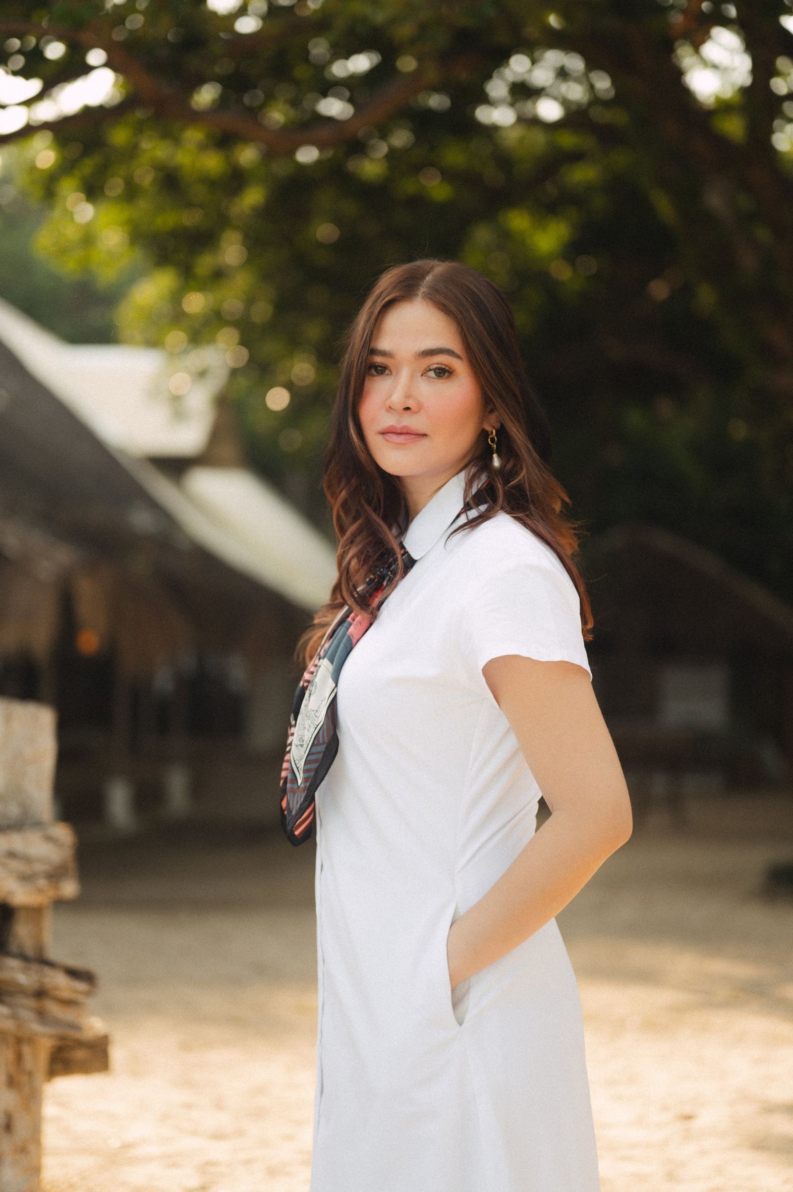 Bela Padilla x Get Spotted: Juris Button-Down Maxi Dress