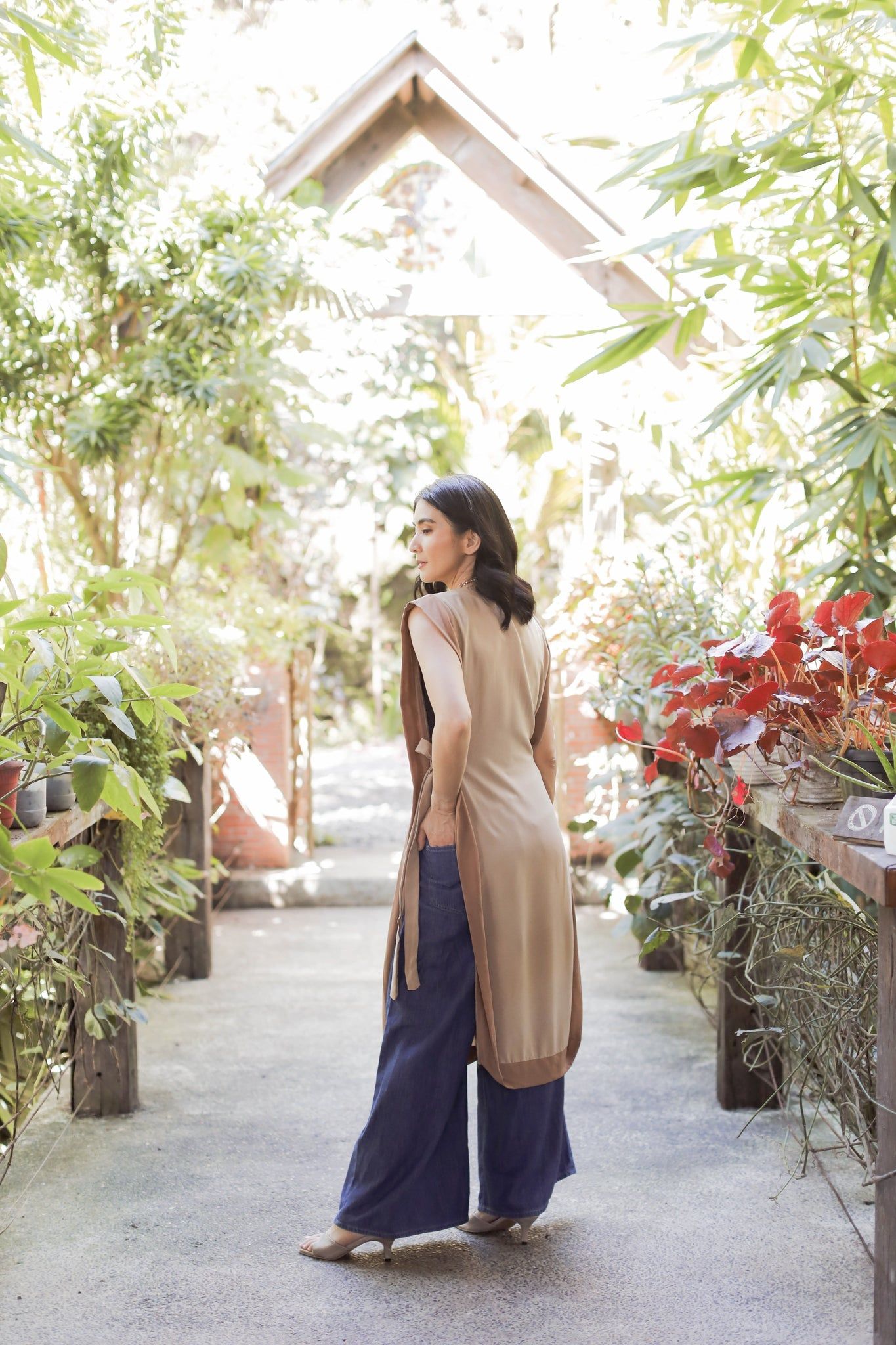 GET SPOTTED SHOP STOCKS MUM x RPB 7: Sara Two-Tone Side-Laso Long Vest