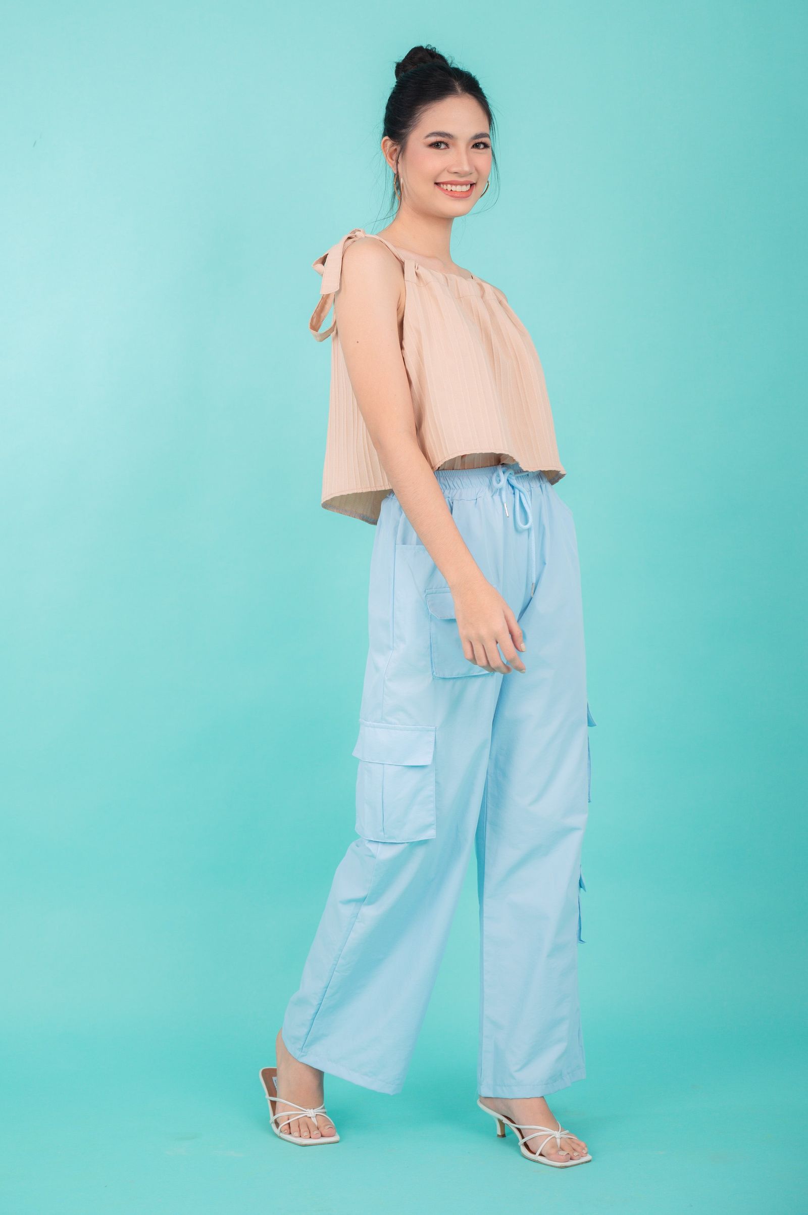 GS Basics 2: Jesah Pleated Tie Top