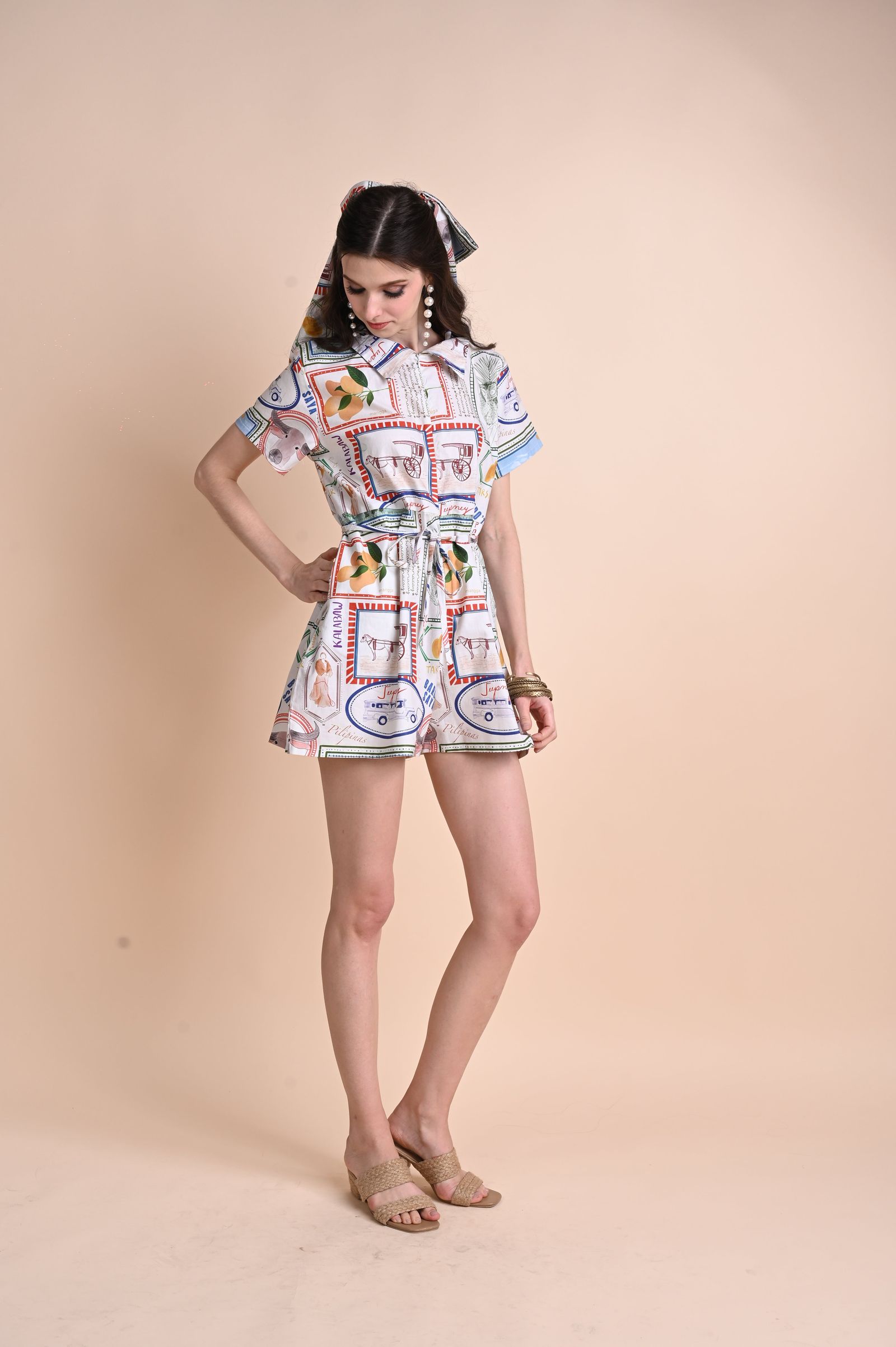 Jenny Print Series 2: Pamana Postmarks - Tristin Romper
