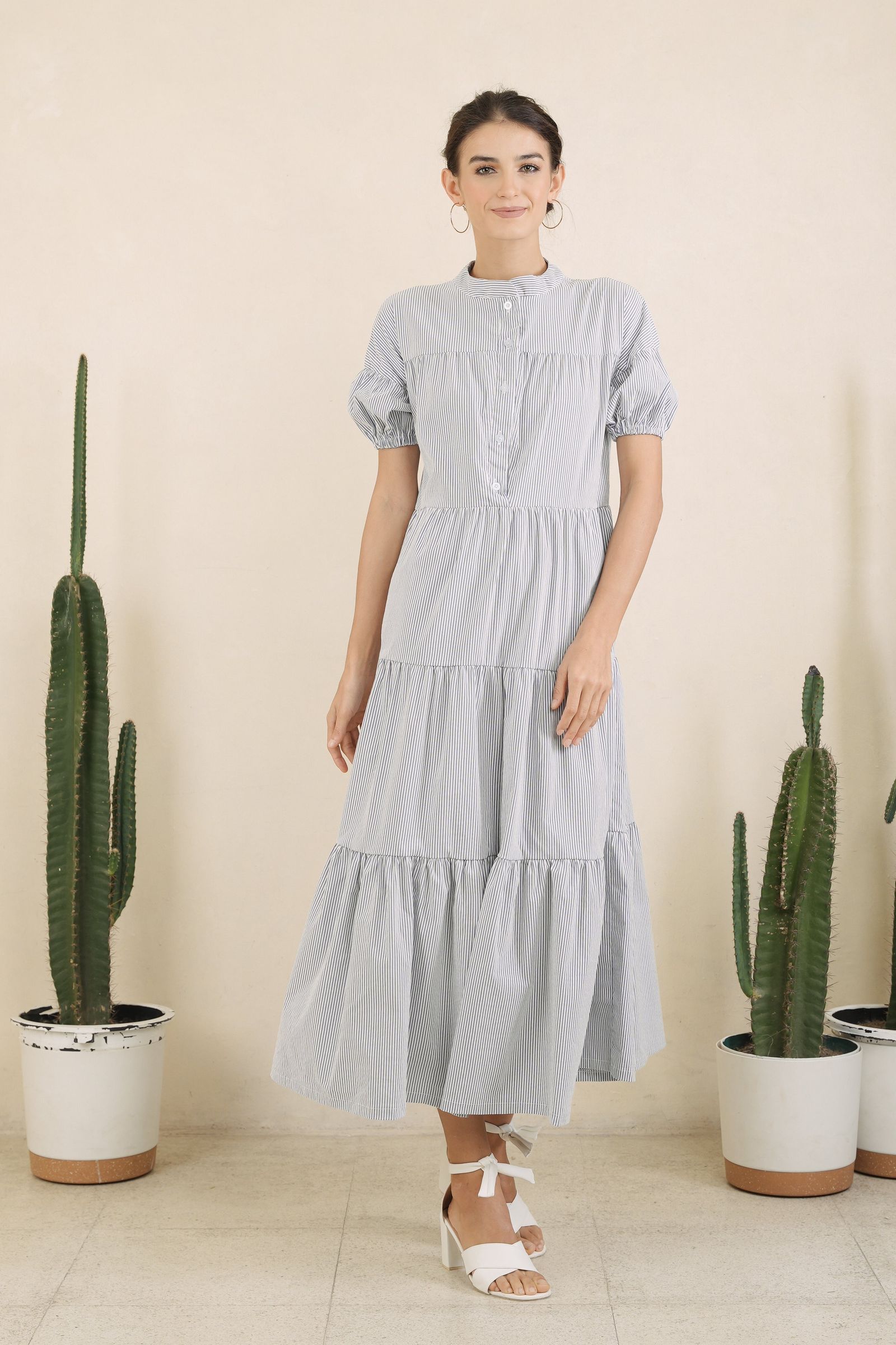 GET SPOTTED SHOP STOCKS GS Holiday: Jasmine Maxi Dress in Plain Woven Red