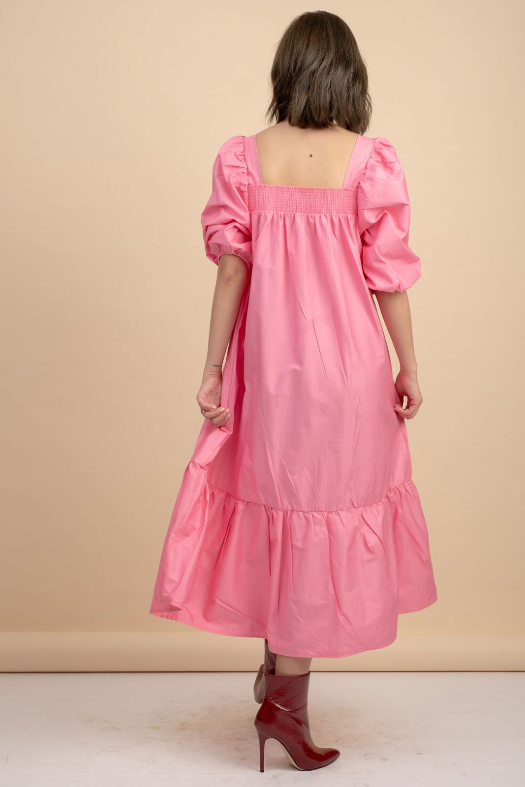 Gia Neon Pink Maxi Dress