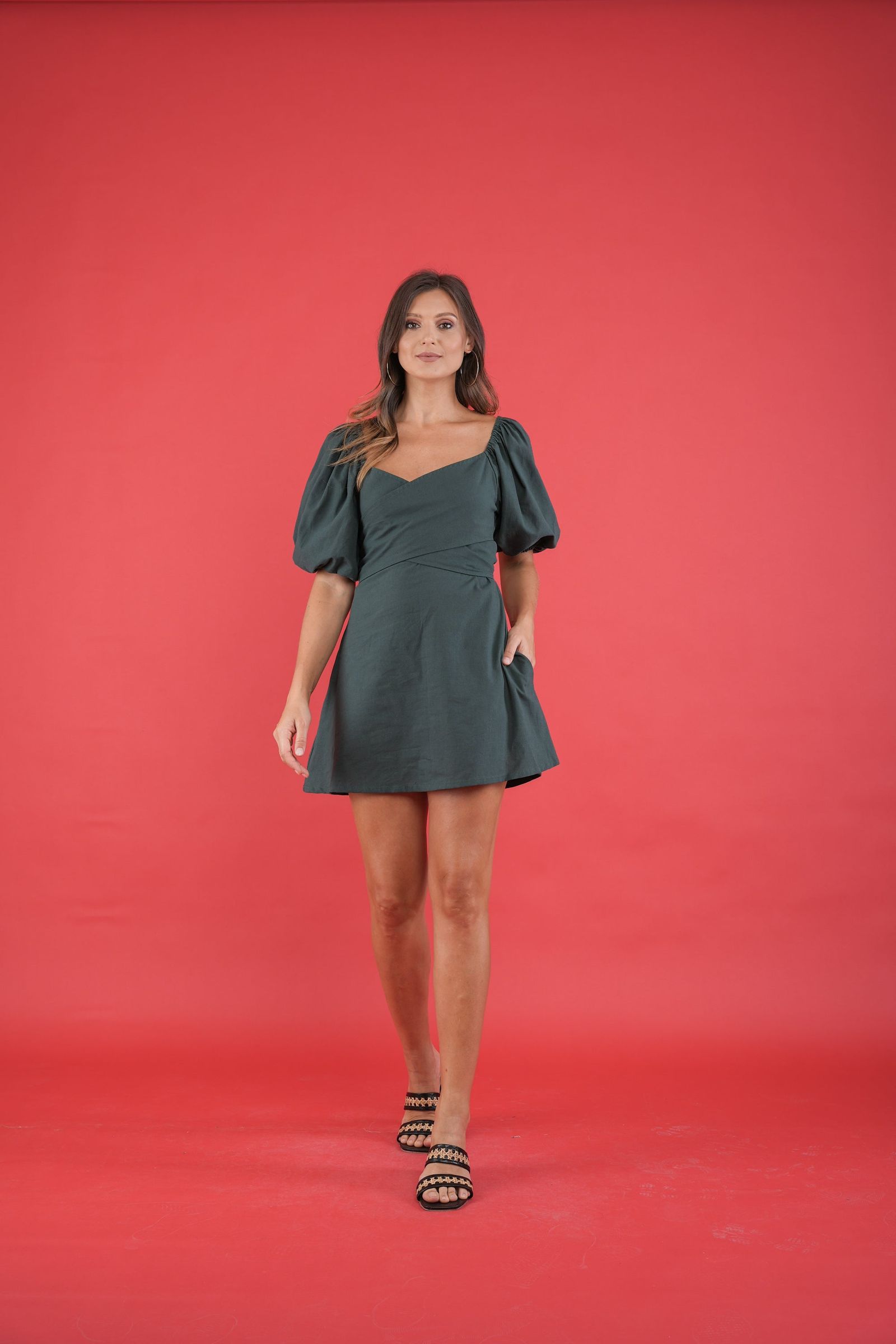 GET SPOTTED SHOP STOCKS GS Holiday: Quartier Wrap Mini Dress