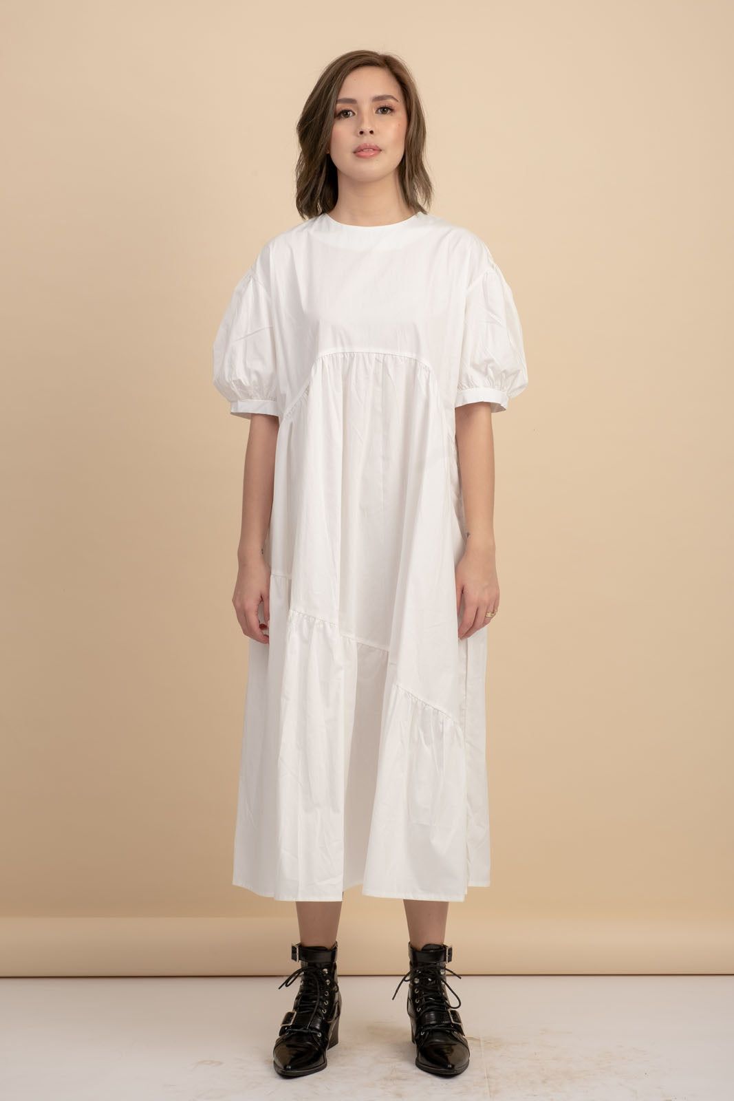 Arianne White Poplin Dress