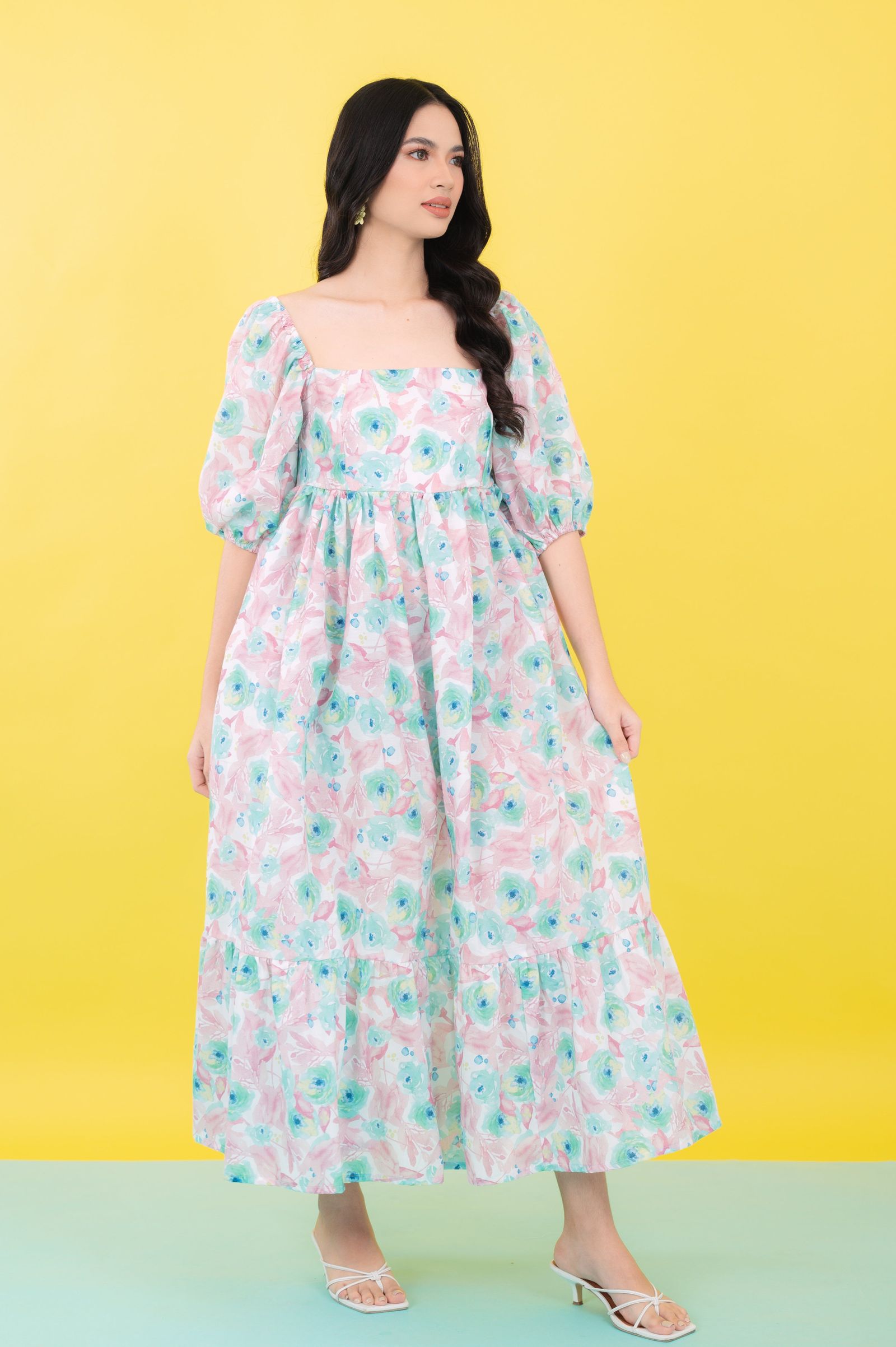 GS Summer: Cassandra in Floral Mint (Limited)