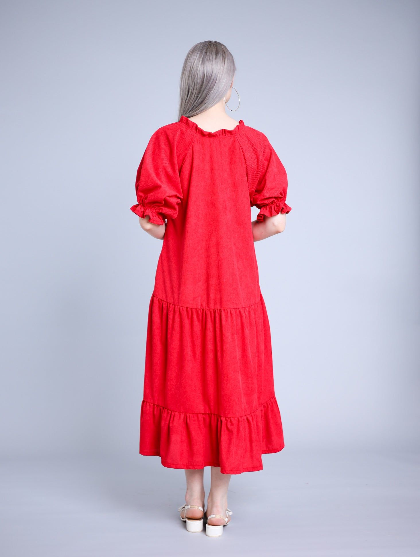 GS Holiday 2023: Audrey Dress in Christmas Red
