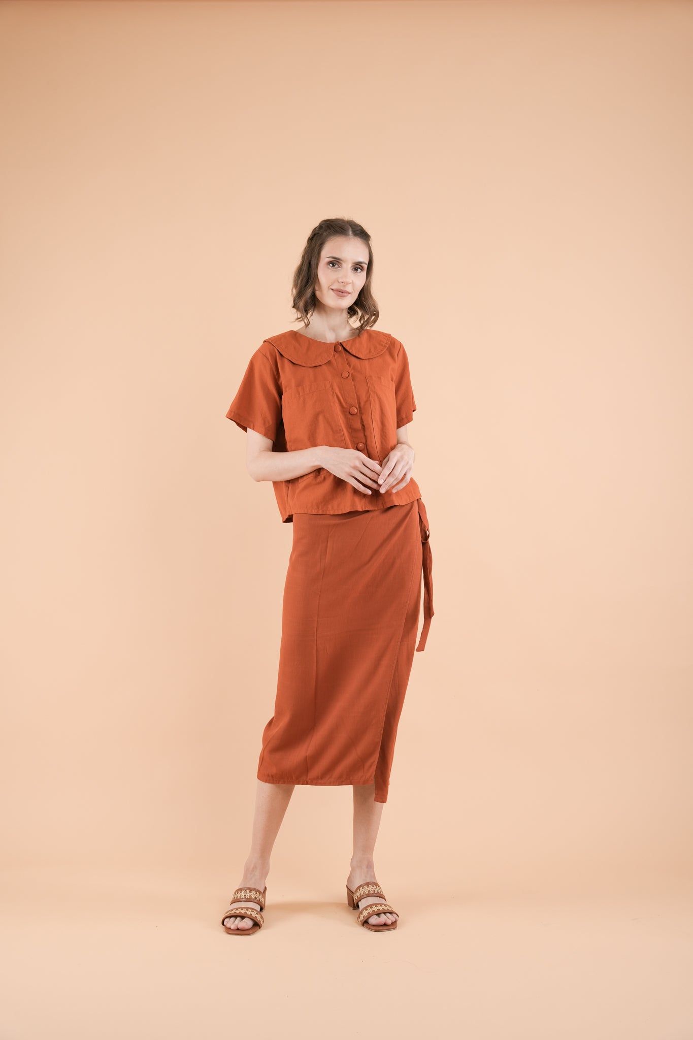 GET SPOTTED SHOP STOCKS Mix and Match Bottoms: Sofia Collared Top