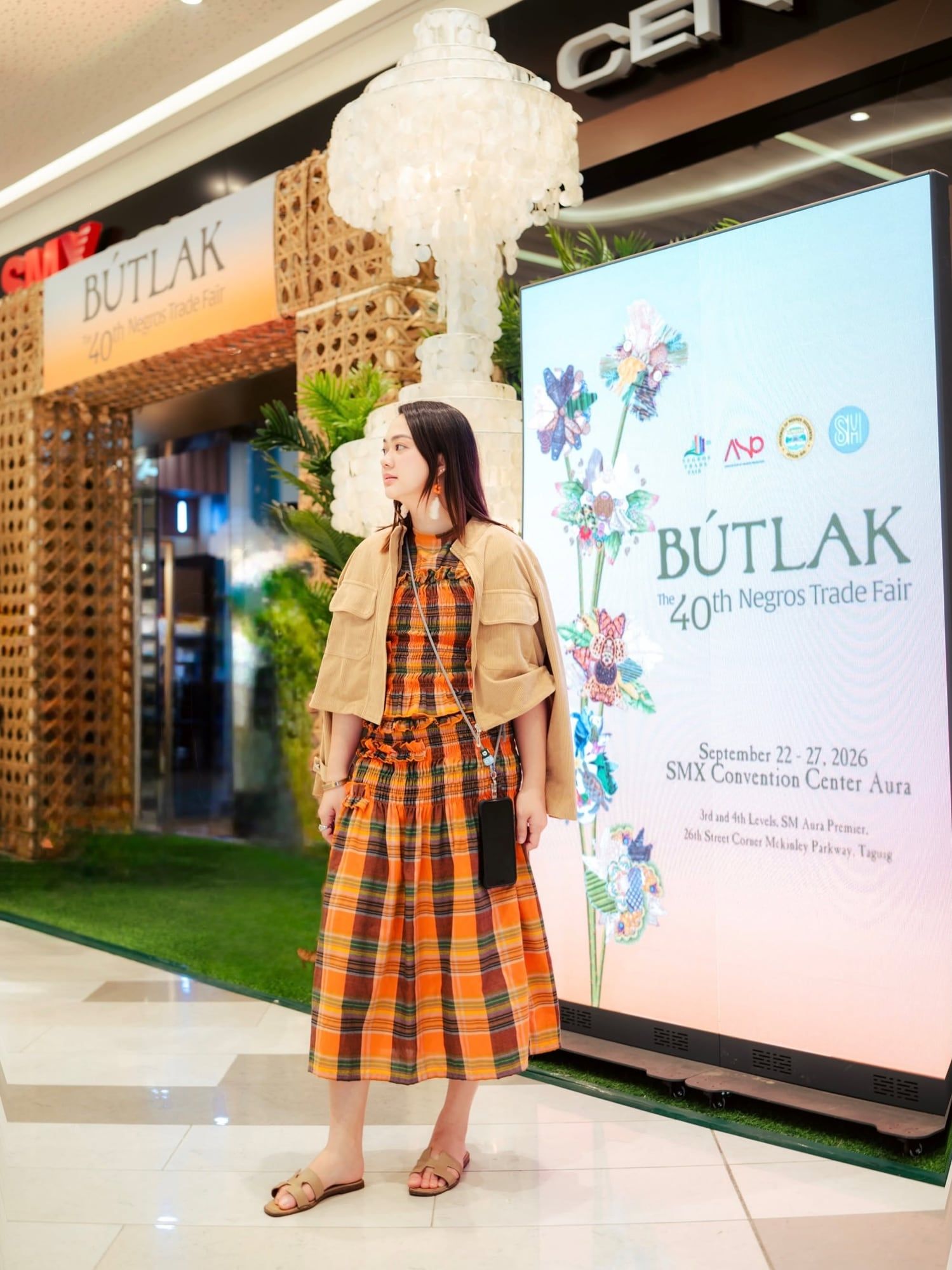 The BÚTLAK 40th Negros Trade Fair sign at SMX Convention Center Aura