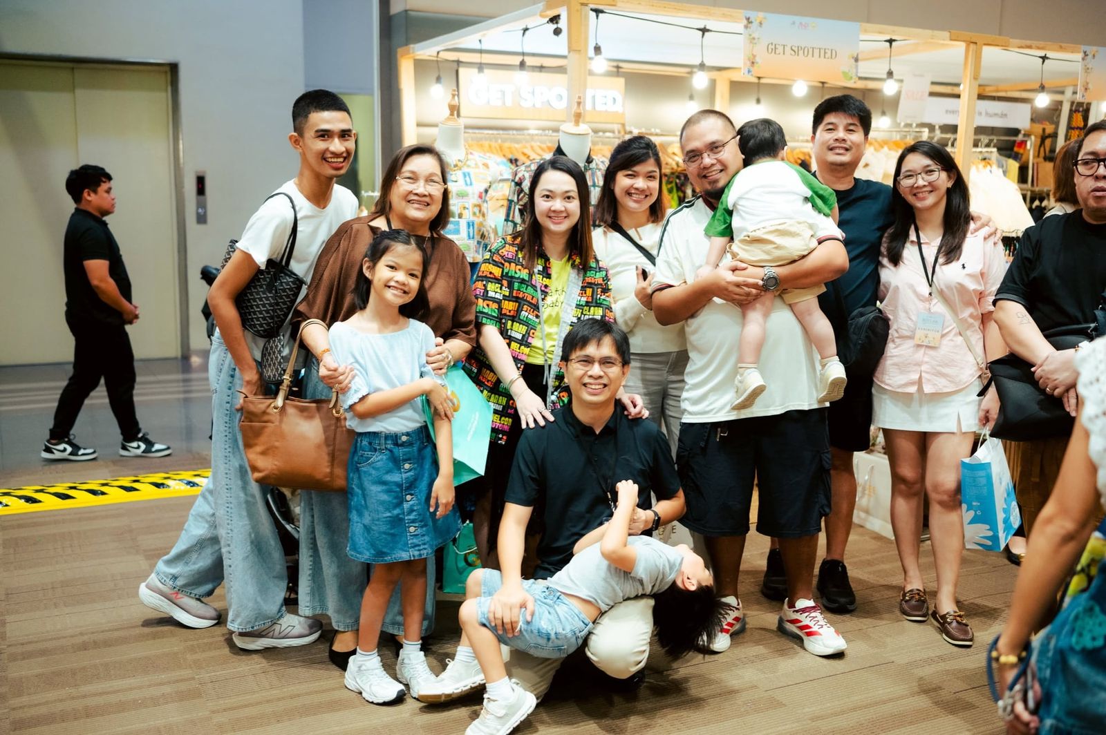 Friends and families gathered at the Get Spotted booth