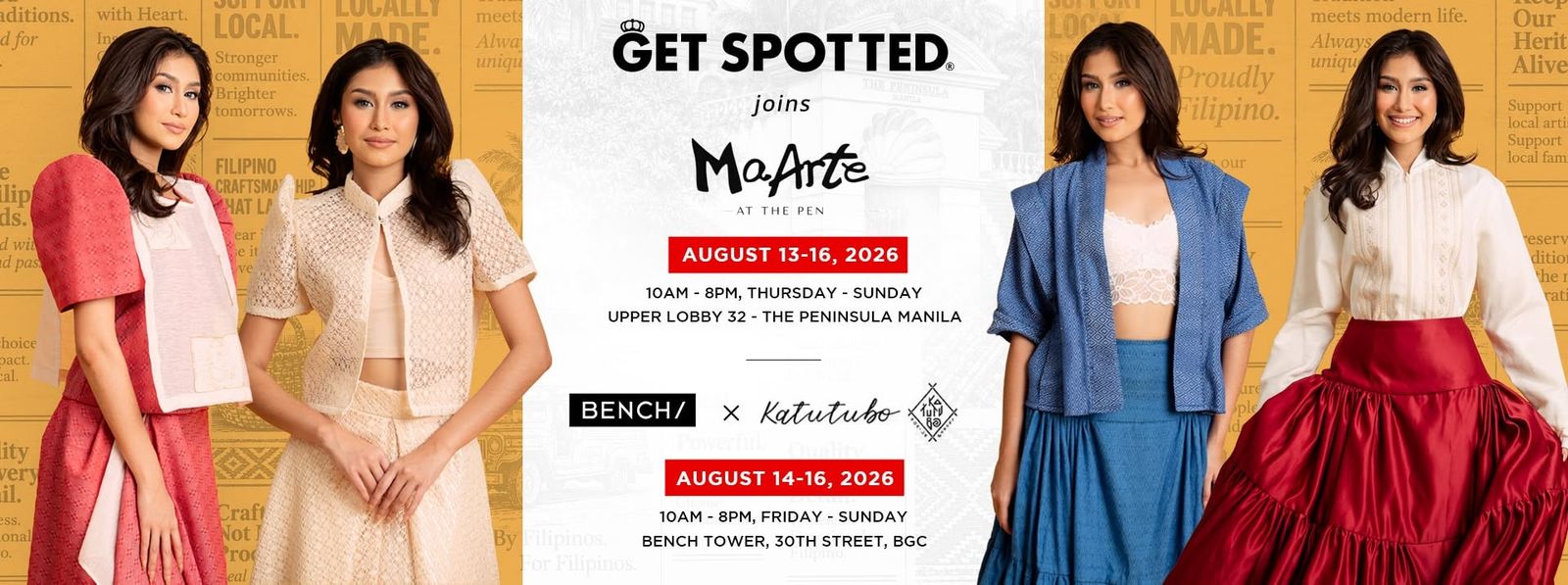 Get Spotted at MaArte at The Pen and BENCH/ x Katutubo, August 2026