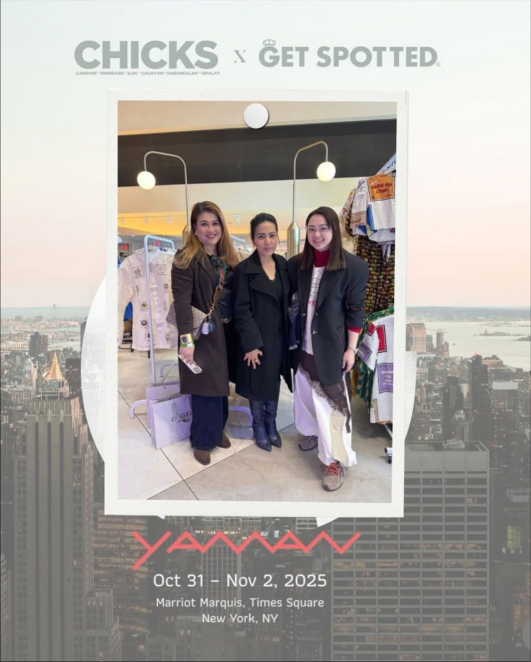 Visitors at the Get Spotted booth, YAMAN New York, Times Square