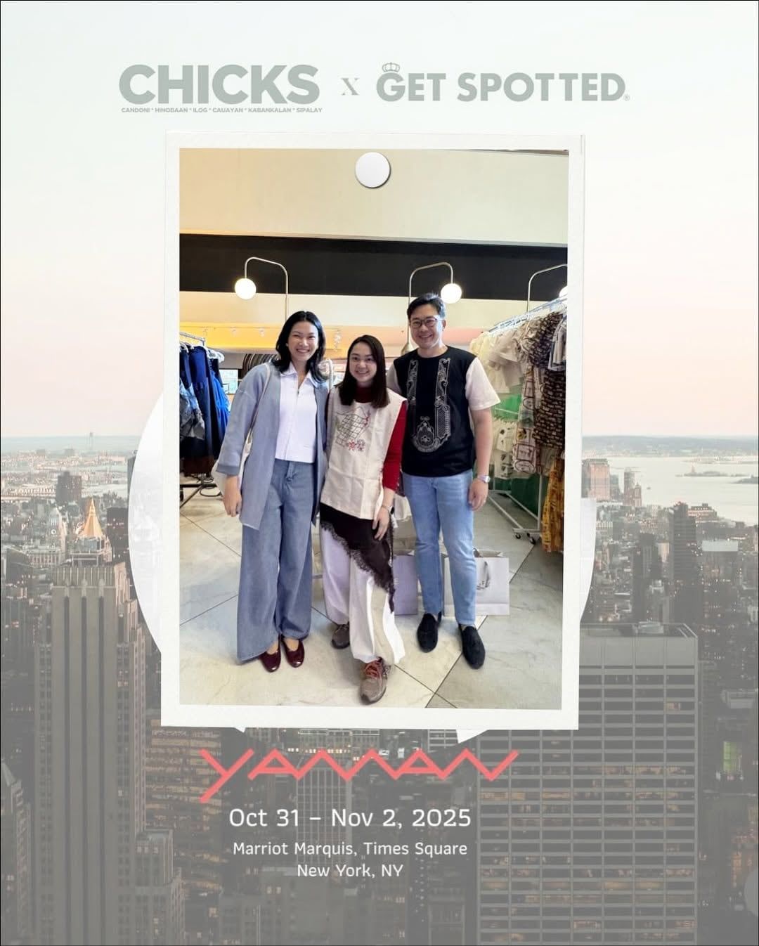 Visitors at the Get Spotted booth, YAMAN New York, Times Square