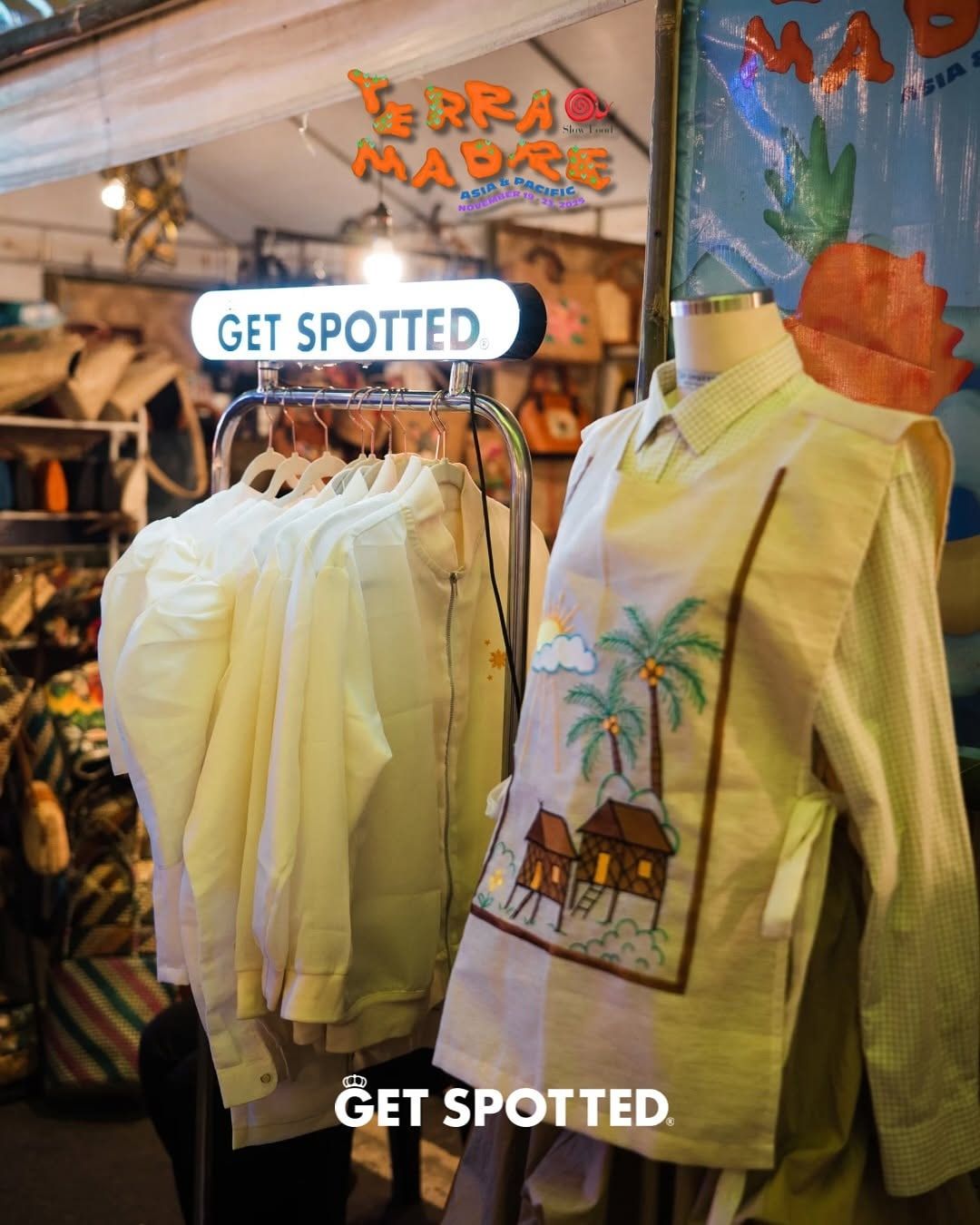 The Bahay Kubo barong at the Get Spotted booth