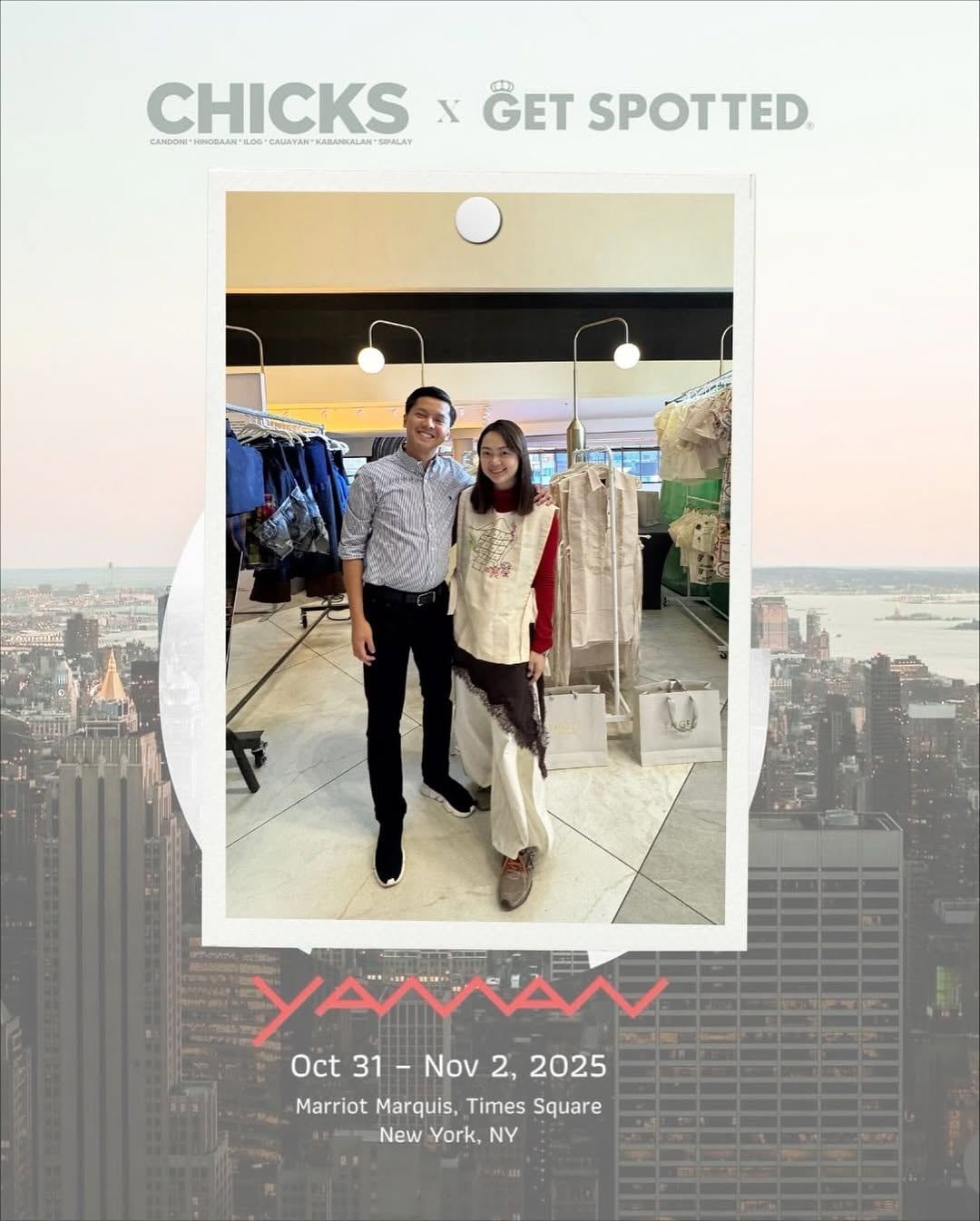 Visitors at the Get Spotted booth, YAMAN New York, Times Square